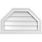 Ekena Millwork Octagonal Top Surface Mount PVC Gable Vent w/ 2"W x 2"P Brickmould Sill Frame, 22"W x 14"H GVPOT22X1403SN - alternate 1